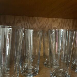 Elegant Clear Glass Tumbler Set of 9